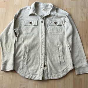 Madewell Brushed Knit Shirt Jacket